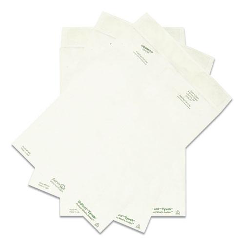 Lightweight 14 lb Tyvek Catalog Mailers, #10 1/2, Square Flap, Redi-Strip Adhesive Closure, 9 x 12, White, 15/Pack. Picture 2