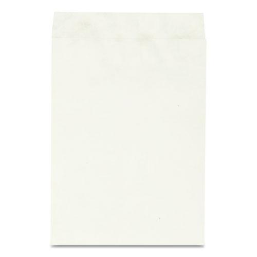 Lightweight 14 lb Tyvek Catalog Mailers, #10 1/2, Square Flap, Redi-Strip Adhesive Closure, 9 x 12, White, 15/Pack. Picture 3