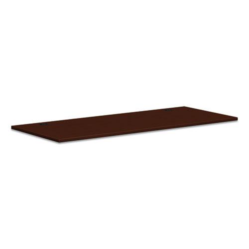 Mod Worksurface, Rectangular, 72w x 30d, Traditional Mahogany. Picture 1