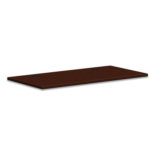 Mod Worksurface, Rectangular, 48w x 24d, Traditional Mahogany. Picture 1