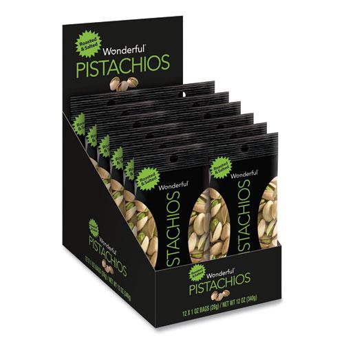 Wonderful Pistachios, Roasted and Salted, 1 oz Pack, 12/Box. Picture 2