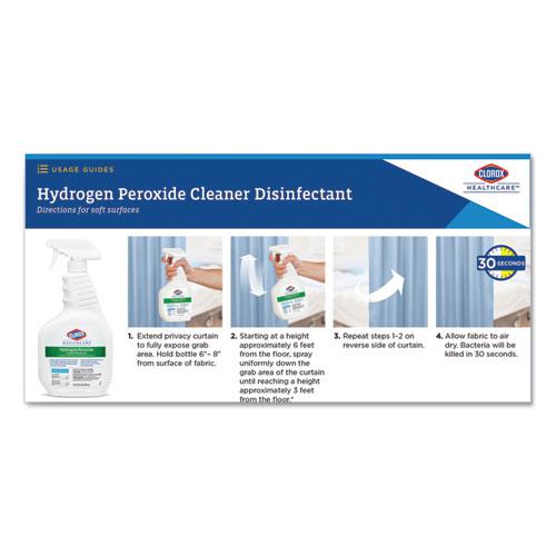 Hydrogen-Peroxide Cleaner/Disinfectant, 32 oz Spray Bottle, 9/Carton. Picture 5