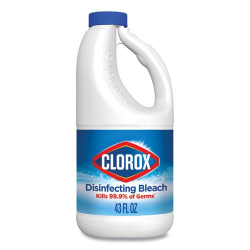 Regular Bleach with CloroMax Technology, 43 oz Bottle, 6/Carton. Picture 8
