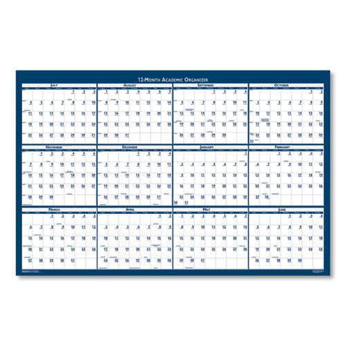 Academic Year Recycled Poster Style Reversible/Erasable Yearly Wall Calendar, 24 x 37, 12-Month (July to June): 2024 to 2025. Picture 3