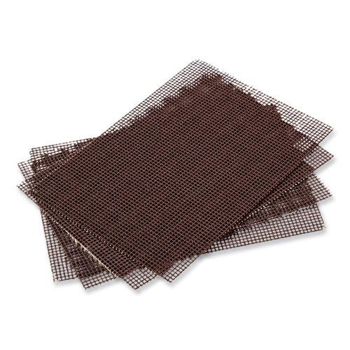 Griddle Screen, Aluminum Oxide, 4 x 5.5, Brown, 20/Pack, 10 Packs/Carton. The main picture.