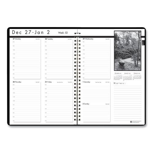 Black-on-White Photo Weekly Appointment Book, Landscapes Photography, 11 x 8.5, Black Cover, 12-Month (Jan to Dec): 2024. Picture 3