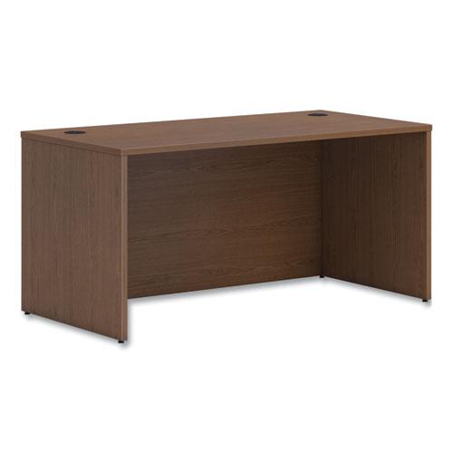 Mod Desk Shell, 60" x 30" x 29", Sepia Walnut. Picture 1