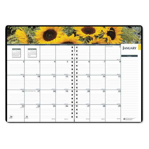 Earthscapes Recycled Weekly/Monthly Planner, Gardens of the World Photography, 10 x 7, Black Cover, 12-Month (Jan-Dec): 2024. Picture 2