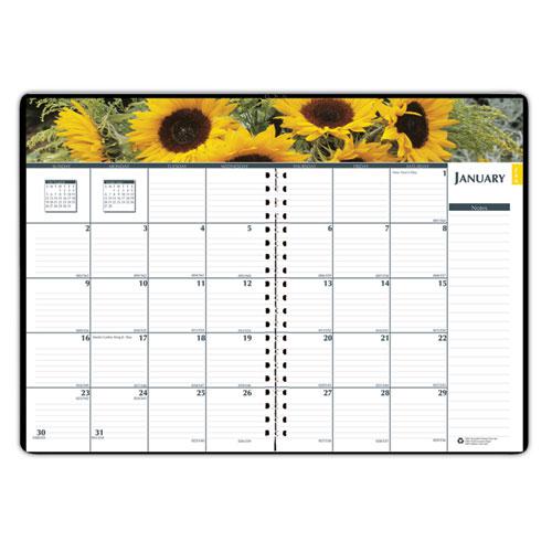 Express Track Recycled Weekly Appointment Book/Monthly Planner, 8 x 5, Black Cover, 13-Month (Jan to Jan): 2024 to 2025. Picture 2