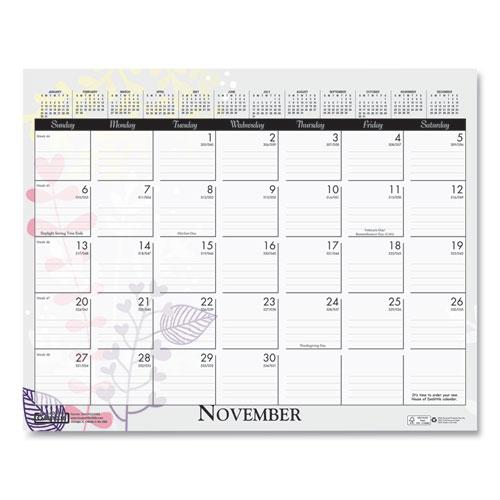 Recycled Wild Flower Wall Calendar, Wild Flowers Artwork, 15 x 12, White/Multicolor Sheets, 12-Month (Jan to Dec): 2022. Picture 11