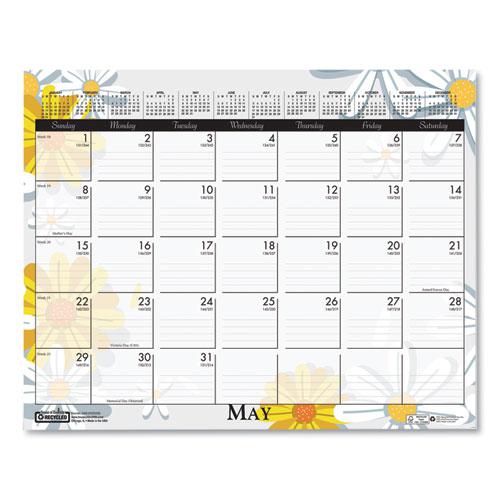 Recycled Wild Flower Wall Calendar, Wild Flowers Artwork, 15 x 12, White/Multicolor Sheets, 12-Month (Jan to Dec): 2022. Picture 5
