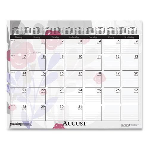 Recycled Wild Flower Wall Calendar, Wild Flowers Artwork, 15 x 12, White/Multicolor Sheets, 12-Month (Jan to Dec): 2022. Picture 8