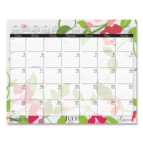 Recycled Wild Flower Wall Calendar, Wild Flowers Artwork, 15 x 12, White/Multicolor Sheets, 12-Month (Jan to Dec): 2022. Picture 7