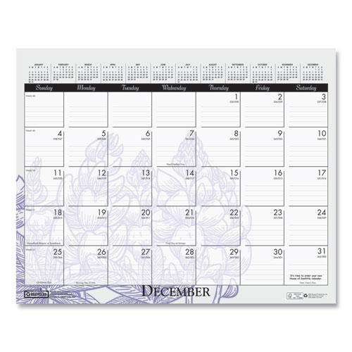 Recycled Wild Flower Wall Calendar, Wild Flowers Artwork, 15 x 12, White/Multicolor Sheets, 12-Month (Jan to Dec): 2022. Picture 12