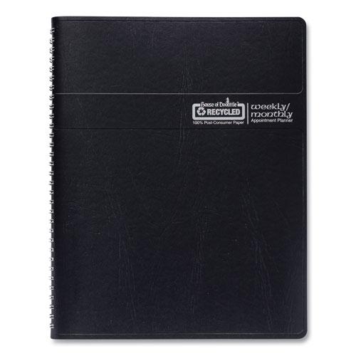 Recycled Monthly Weekly 7 Day Planner, 8.75 x 6.88, Black Cover, 12-Month (Jan to Dec): 2024. Picture 8