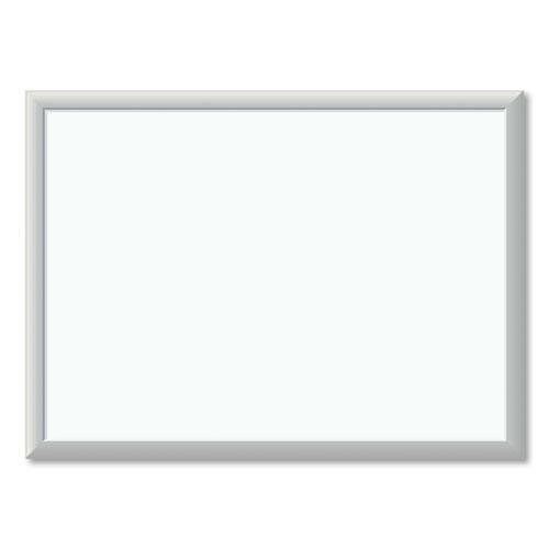 Melamine Dry Erase Board, 23 x 17, White Surface, Silver Frame. Picture 1