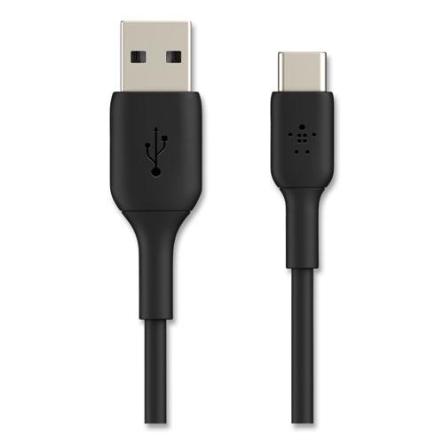 BOOST CHARGE USB-C to USB-A ChargeSync Cable, 3.3 ft, Black. Picture 1