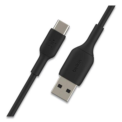 BOOST CHARGE USB-C to USB-A ChargeSync Cable, 3.3 ft, Black. Picture 3