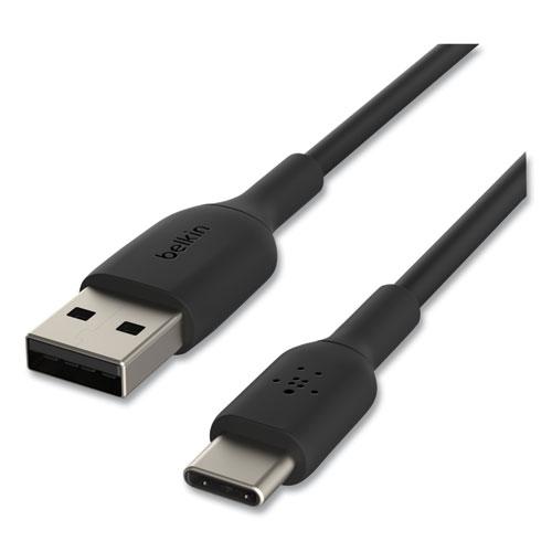 BOOST CHARGE USB-C to USB-A ChargeSync Cable, 3.3 ft, Black. Picture 4
