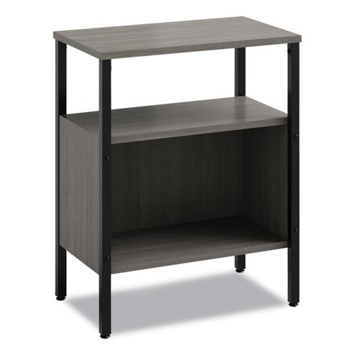 Simple Storage, Two-Shelf, 23.5w x 14d x 29.6h, Gray. Picture 1
