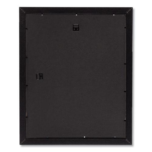 Black Solid Wood Poster Frames with Plastic Window, Wide Profile, 16 x 20. Picture 3