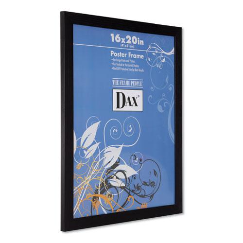 Black Solid Wood Poster Frames with Plastic Window, Wide Profile, 16 x 20. Picture 2