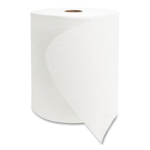 Valay Universal TAD Roll Towels, 1-Ply, 8 x 600 ft, White, 6 Rolls/Carton. Picture 1