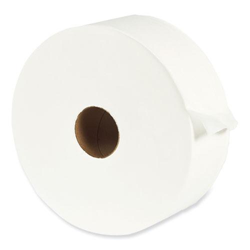 1-Ply Jumbo Bathroom Tissue, Septic Safe, White, 3.55" x 3,000 ft, 6 Rolls/Carton. Picture 1