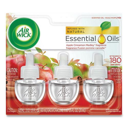 Scented Oil Refill, Warming - Apple Cinnamon Medley, 0.67 oz, 3/Pack, 6 Packs/Carton. The main picture.