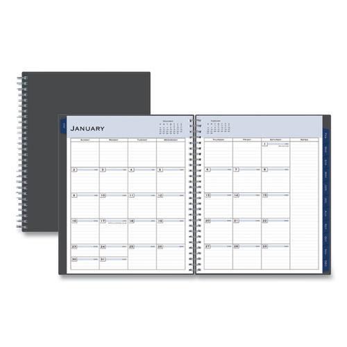 Passages Monthly Planner, 10 x 8, Charcoal Cover, 12-Month (Jan to Dec): 2023. Picture 1