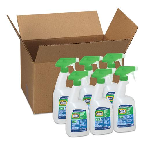 Disinfecting-Sanitizing Bathroom Cleaner, 32 oz Trigger Spray Bottle, 6/Carton. The main picture.