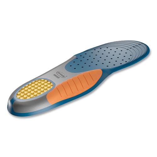 Pain Relief Orthotic Heavy Duty Support Insoles, Men Sizes 8 to 14, Gray/Blue/Orange/Yellow, Pair. Picture 2