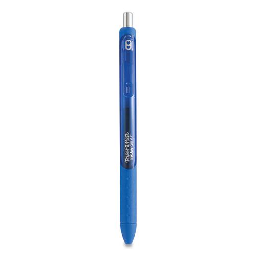 InkJoy Gel Pen, Retractable, Medium 0.7 mm, Blue Ink, Blue Barrel, Dozen. Picture 3