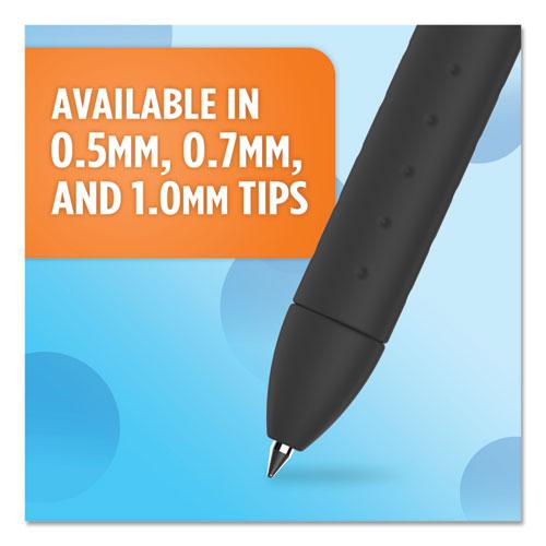 InkJoy Gel Pen, Retractable, Medium 0.7 mm, Black Ink, Black Barrel, Dozen. Picture 9
