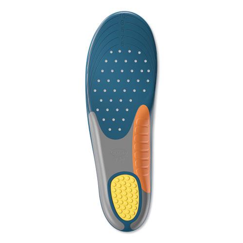 Pain Relief Extra Support Orthotic Insoles, Women Sizes 6 to 11, Gray/Blue/Orange/Yellow, Pair. Picture 2