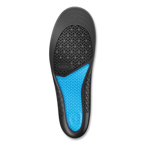 Comfort and Energy Work Massaging Gel Insoles, Women Sizes 6 to 11, Black/Blue, Pair. Picture 3