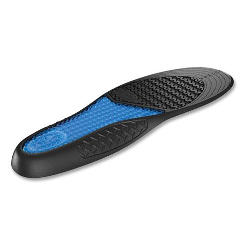 Comfort and Energy Work Massaging Gel Insoles, Men Sizes 8 to 14, Black/Blue, Pair. Picture 2