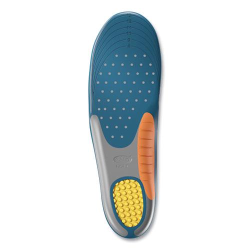 Pain Relief Orthotic Heavy Duty Support Insoles, Men Sizes 8 to 14, Gray/Blue/Orange/Yellow, Pair. Picture 5