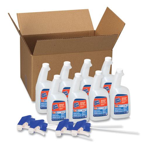 Disinfecting All-Purpose Spray and Glass Cleaner, Fresh Scent, 32 oz Spray Bottle, 8/Carton. Picture 1