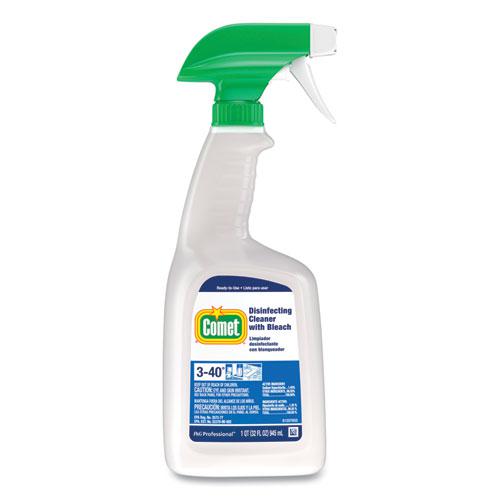 Disinfecting Cleaner with Bleach, 32 oz, Plastic Spray Bottle, Fresh Scent, 6/Carton. Picture 2
