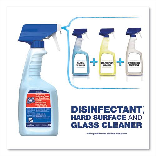 Disinfecting All-Purpose Spray and Glass Cleaner, Fresh Scent, 32 oz Spray Bottle, 6/Carton. Picture 5