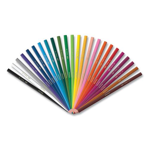 Kids Coloring Pencils, 0.7 mm, HB2 (#2), Assorted Lead, Assorted Barrel Colors, 24/Pack. Picture 3