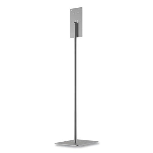 Hand Sanitizer Station Stand, 12 x 16 x 54, Silver. Picture 4