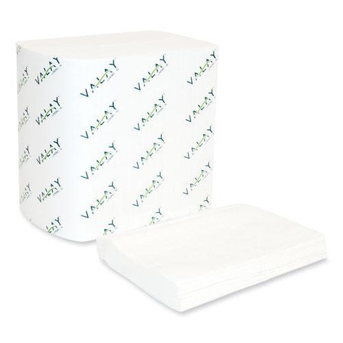 Valay Interfolded Napkins, 1-Ply, White, 6.5 x 8.25, 6,000/Carton. Picture 2