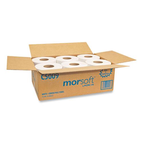 Morsoft Center-Pull Roll Towels, 2-Ply, 6.9" dia, 500 Sheets/Roll, 6 Rolls/Carton. Picture 2