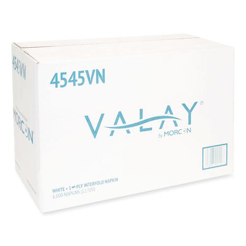 Valay Interfolded Napkins, 1-Ply, White, 6.5 x 8.25, 6,000/Carton. Picture 6
