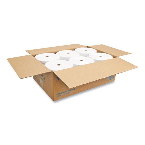 Valay Proprietary Roll Towels, 1-Ply, 8" x 800 ft, White, 6 Rolls/Carton. Picture 6