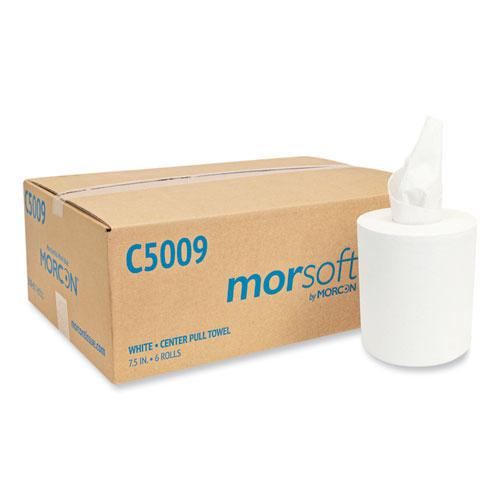 Morsoft Center-Pull Roll Towels, 2-Ply, 6.9" dia, 500 Sheets/Roll, 6 Rolls/Carton. Picture 1