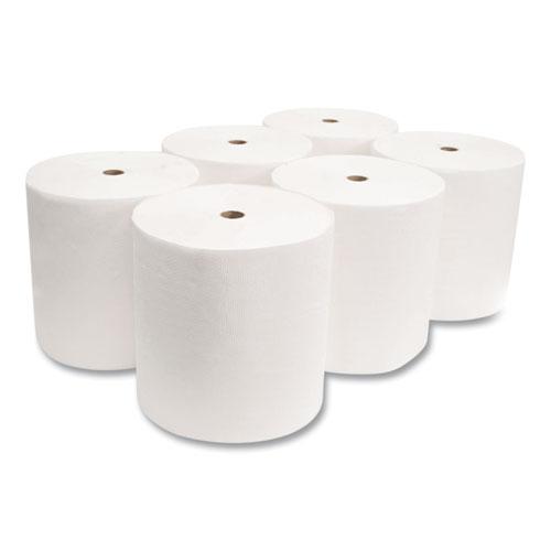 Valay Proprietary TAD Roll Towels, 1-Ply, 7.5" x 550 ft, White, 6 Rolls/Carton. Picture 5
