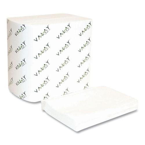 Valay Interfolded Napkins, 2-Ply, 6.5 x 8.25, White, 500/Pack, 12 Packs/Carton. Picture 2